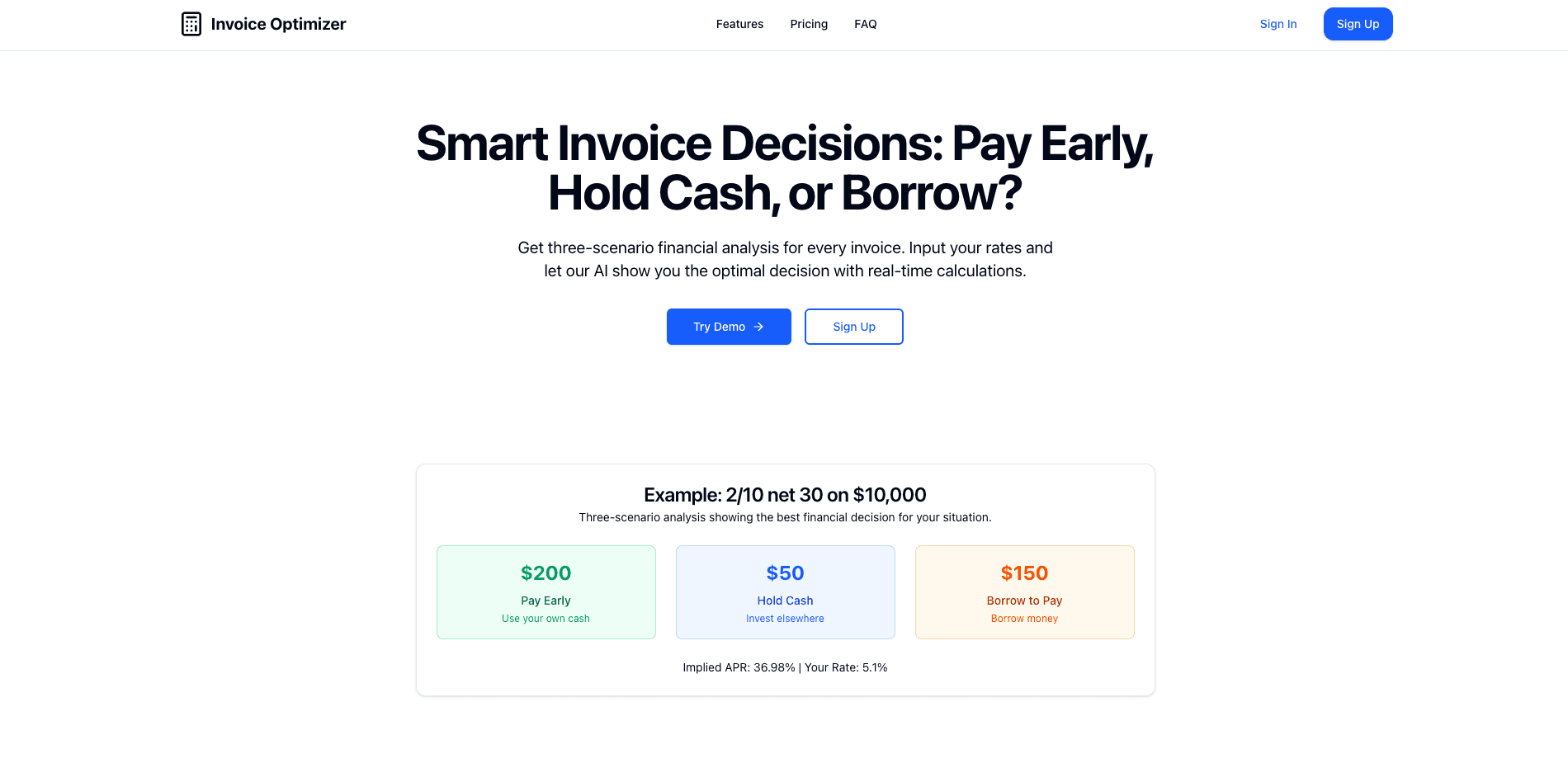 Invoice Discount Optimizer